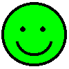 Green smiley face