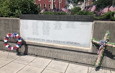 Veterans memorial in Elizabethtown