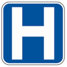 Sign: Hospital