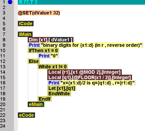 Embedded code model