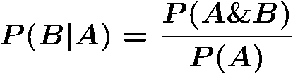 Conditional probability