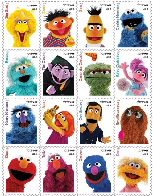 Sesame Street stamps