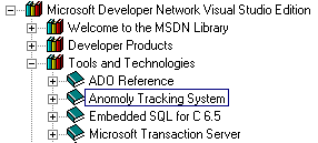 MSDN Anomoly Tracking System