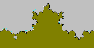 Randomized and colored Koch coastline