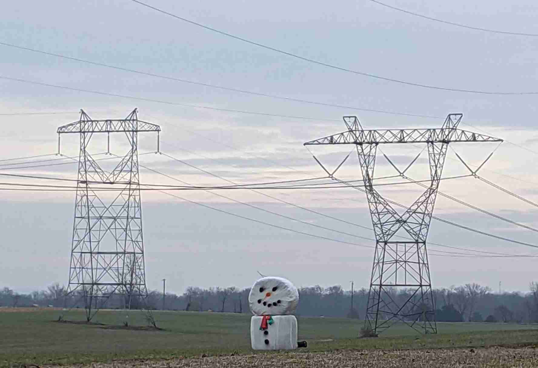 Snowman on Belaire Road