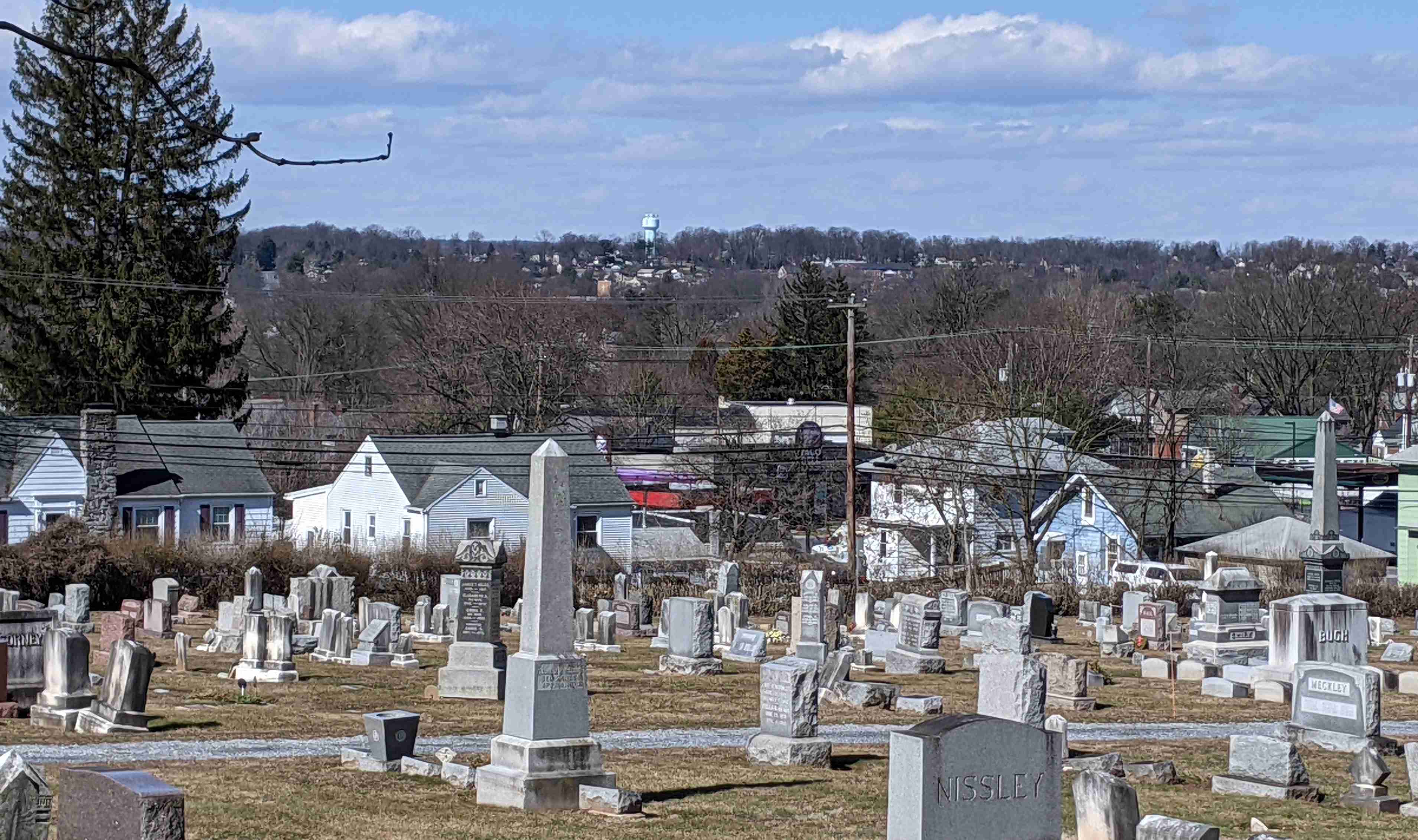 View ino Elizabethtown from Mount Tunnel Cemetary