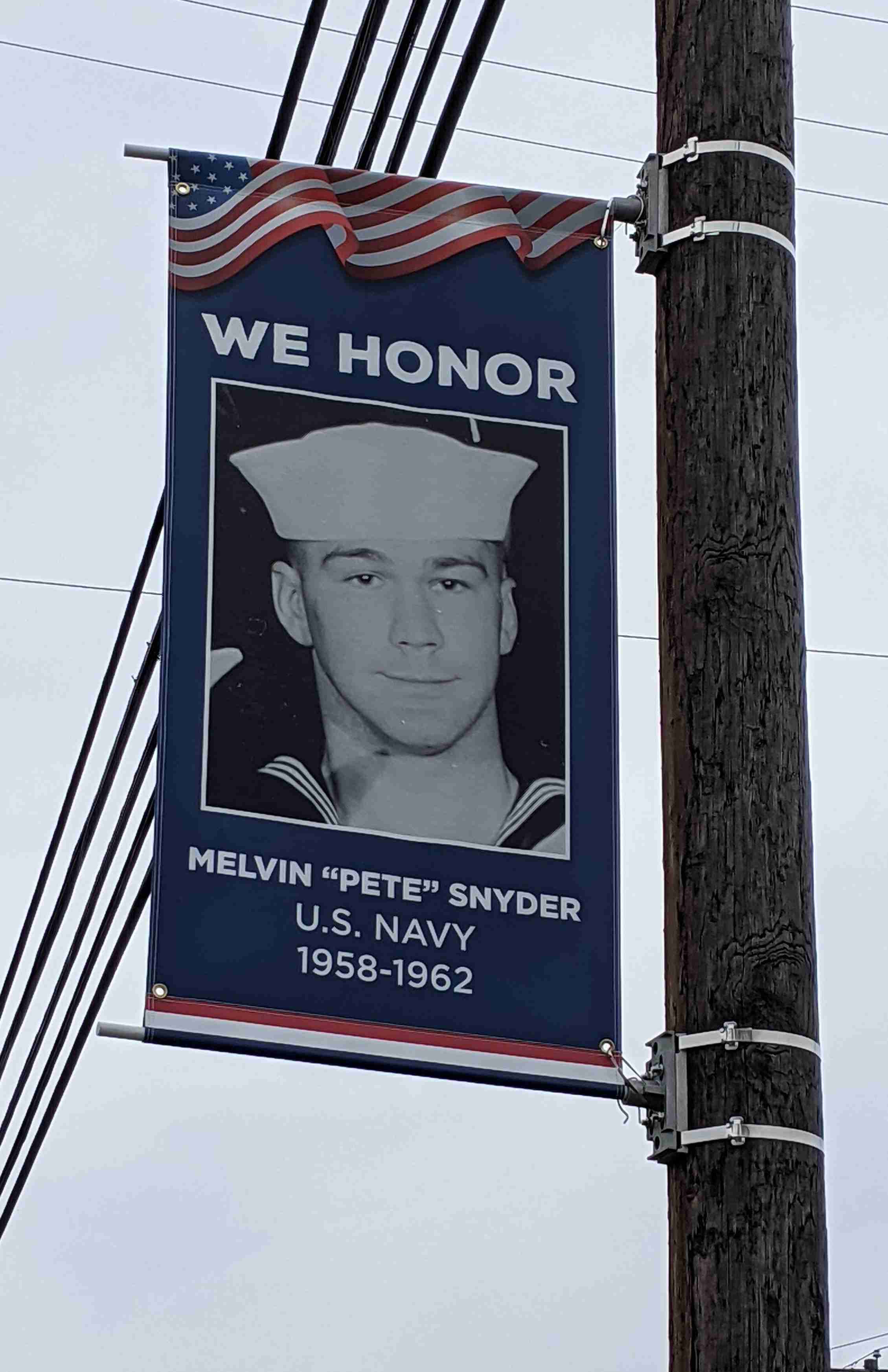 Military banner: Pete Snyder