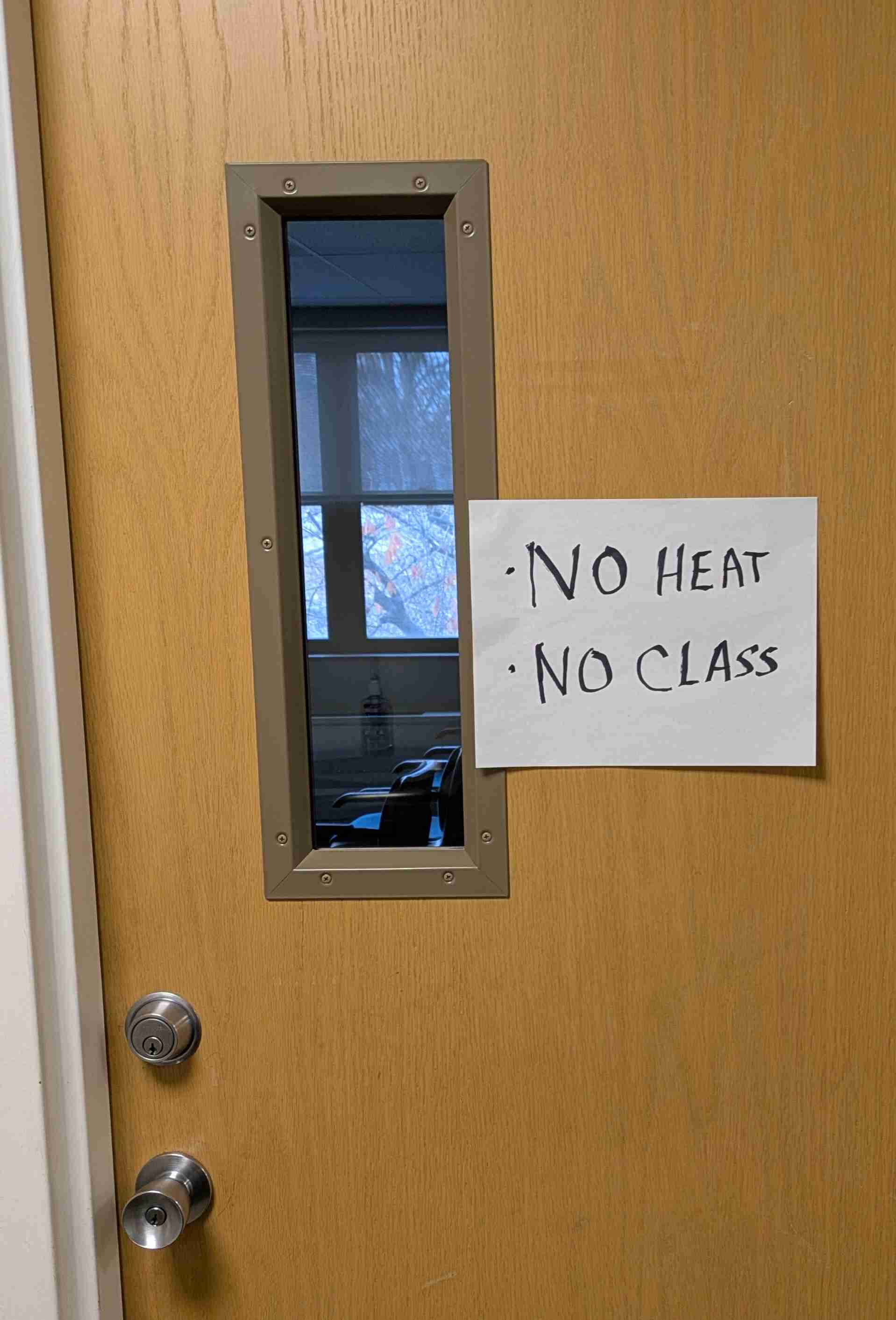 No heat no class