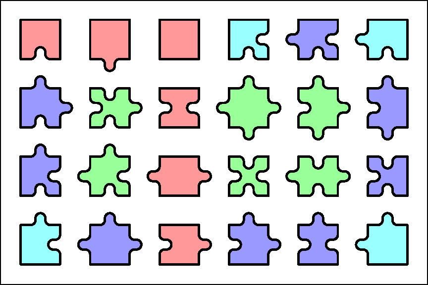 Puzzle pieces unique