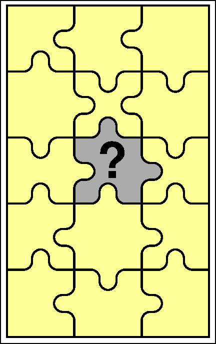 Puzzle missing piece