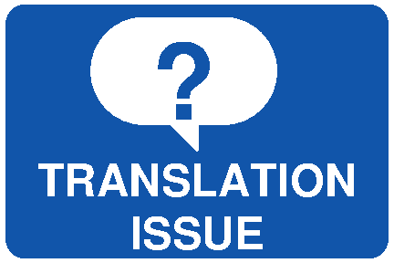 Translation issue