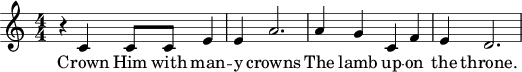 Music: Crown Him with many crowns