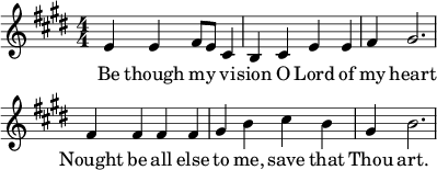 Music: Be thou my vision