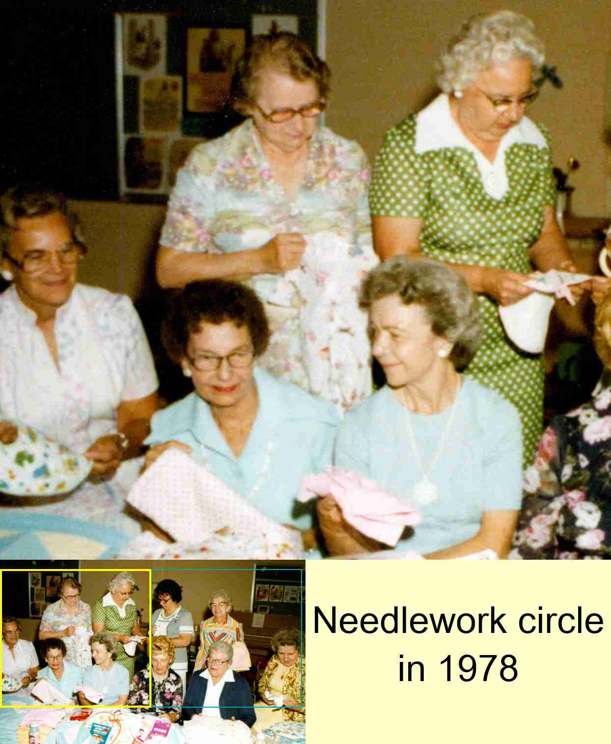 Needlework circle in 1978 : 1/2