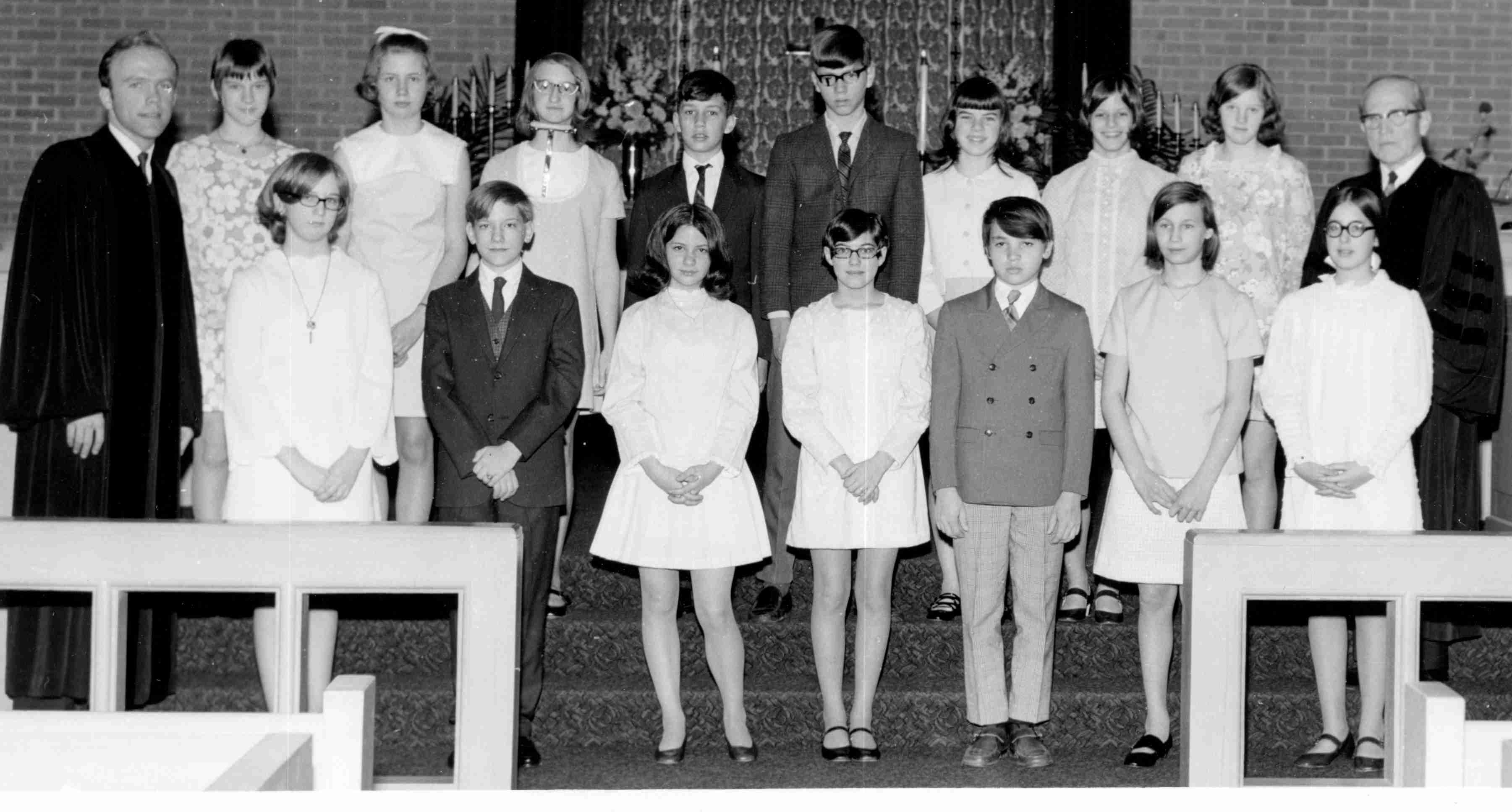 Confirmation class, Mar. 22, 1970