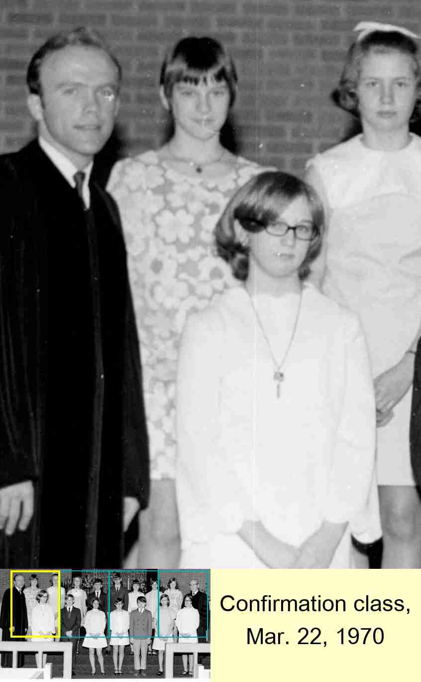 Confirmation class, Mar. 22, 1970 : 1/4