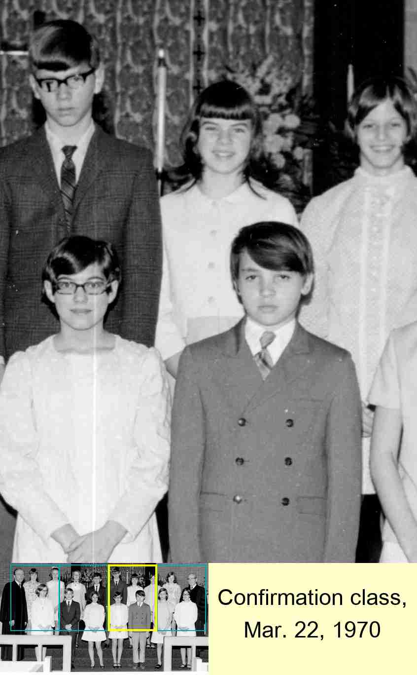 Confirmation class, Mar. 22, 1970 : 3/4