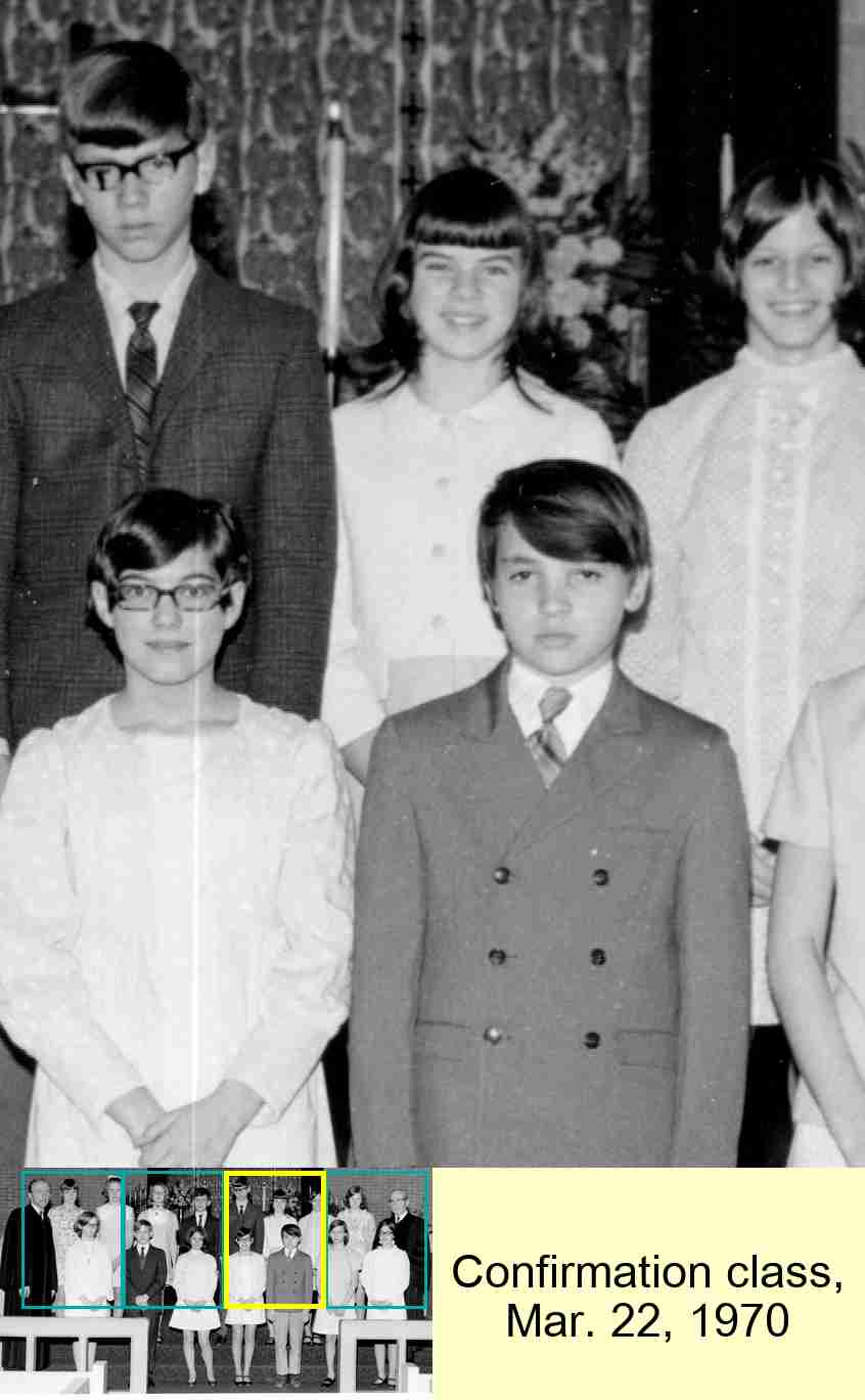 Confirmation class, Mar. 22, 1970 : 3/4