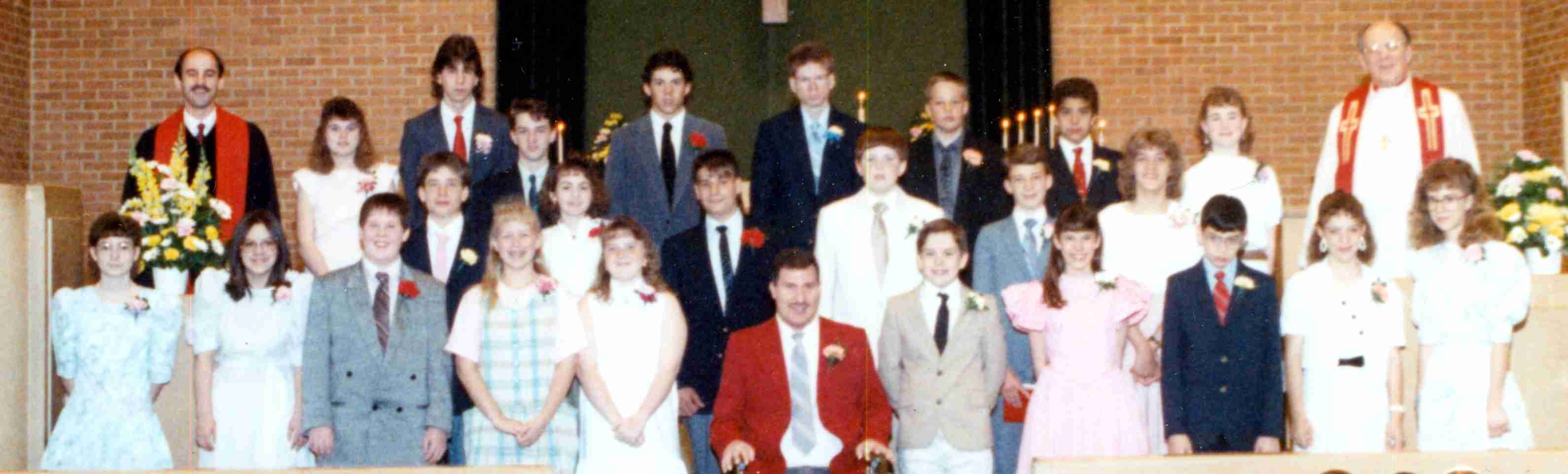 Confirmation class about 1985