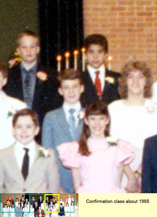 Confirmation class about 1985 : 4/5