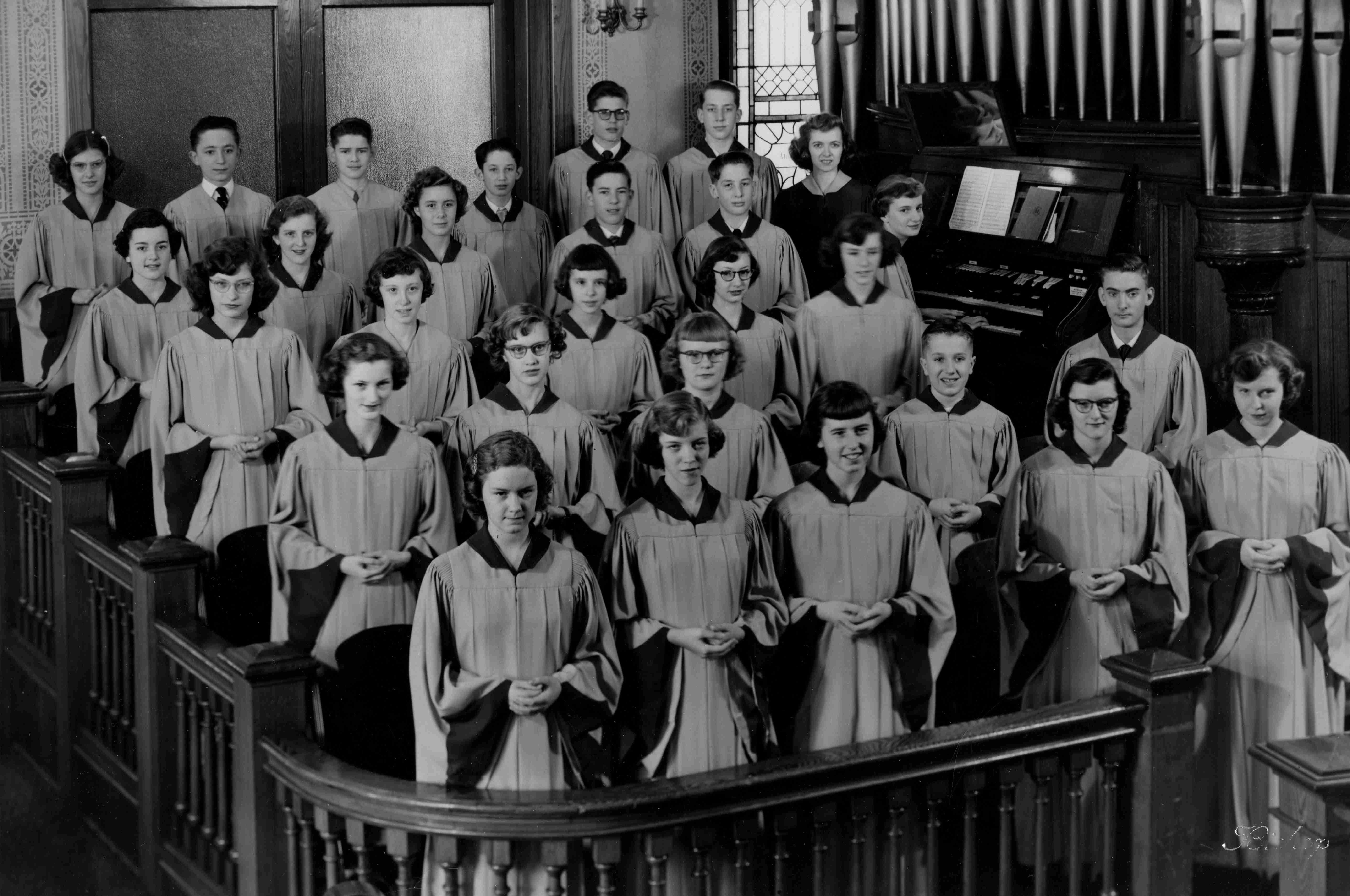 Youth choir in 1955