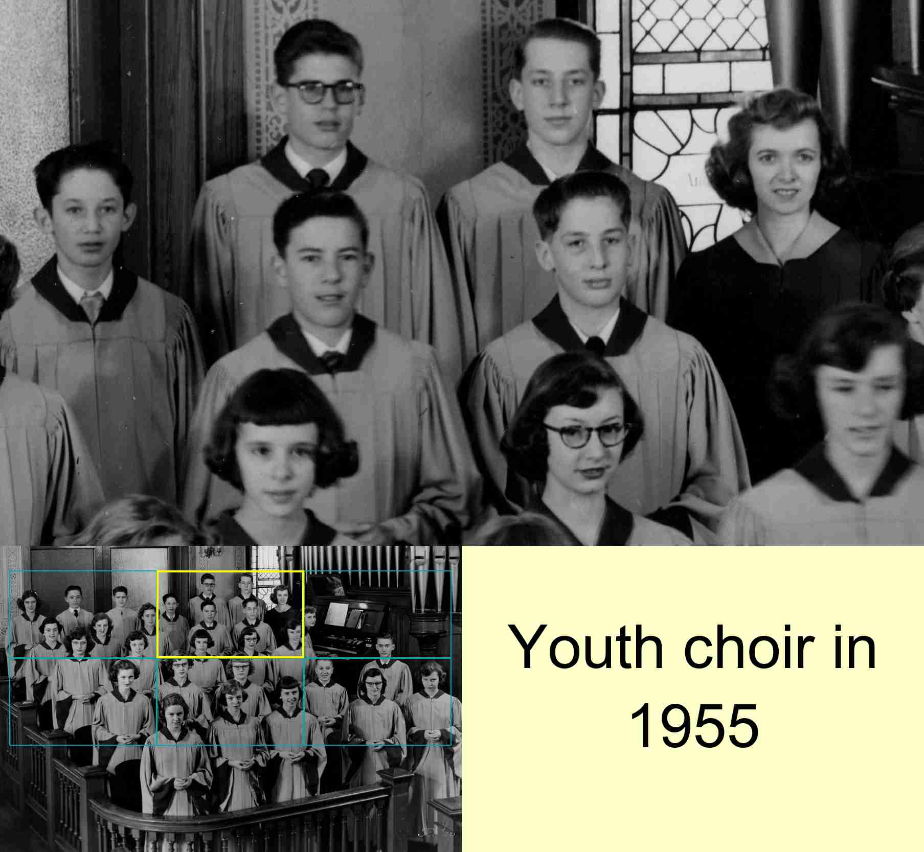 Youth choir in 1955 : 2/6