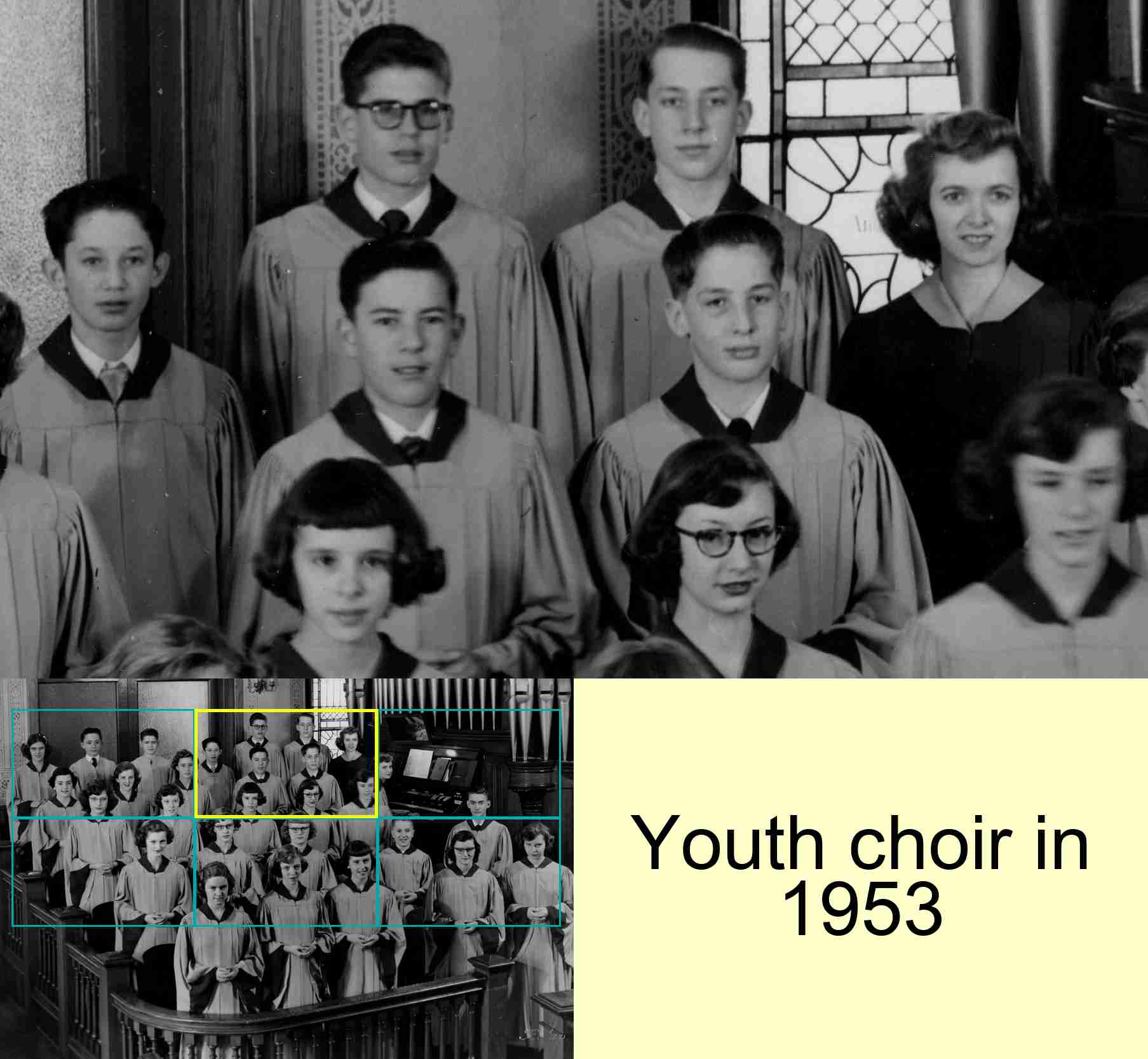 Youth choir in 1953 : 2/6