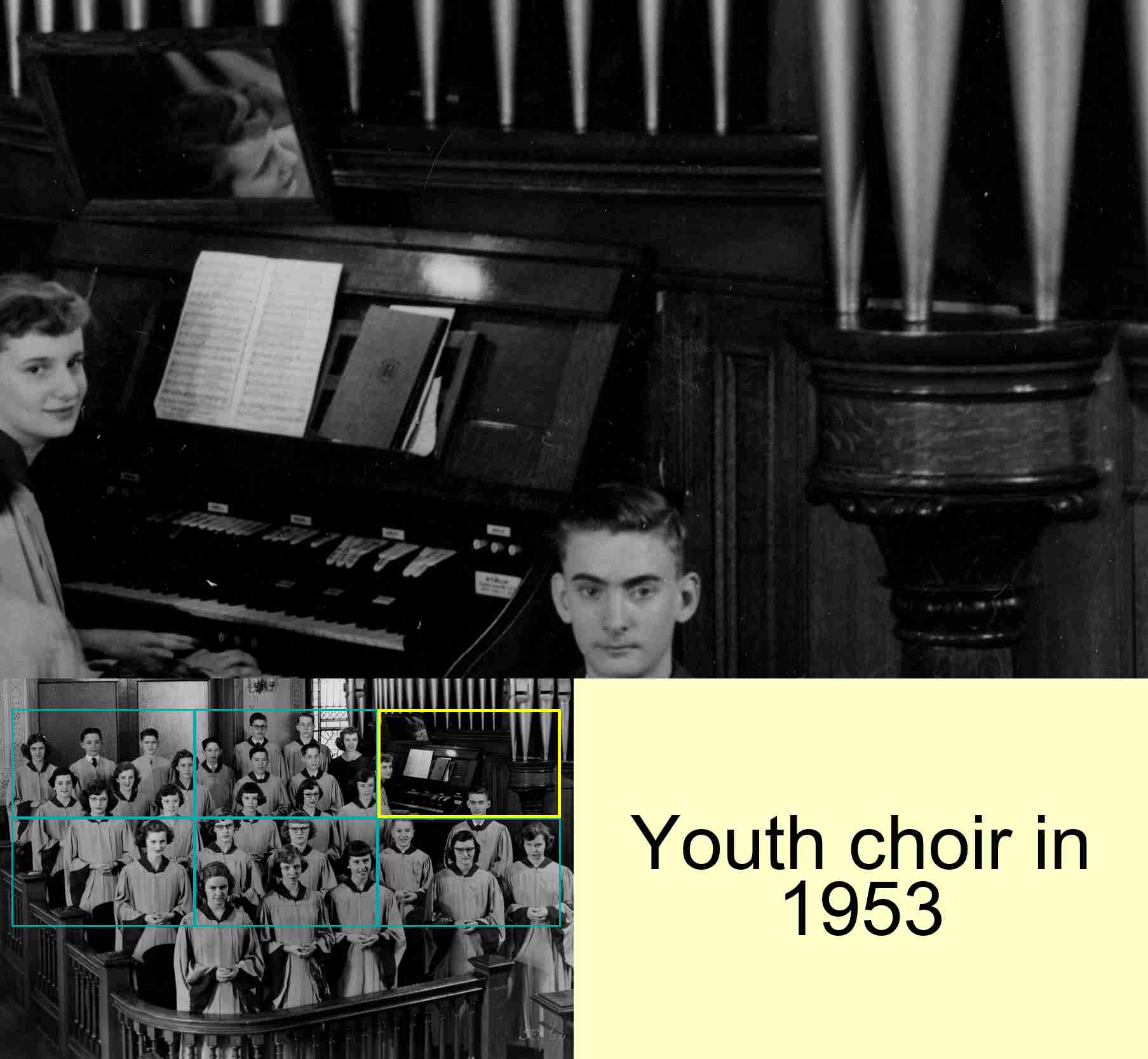 Youth choir in 1953 : 3/6