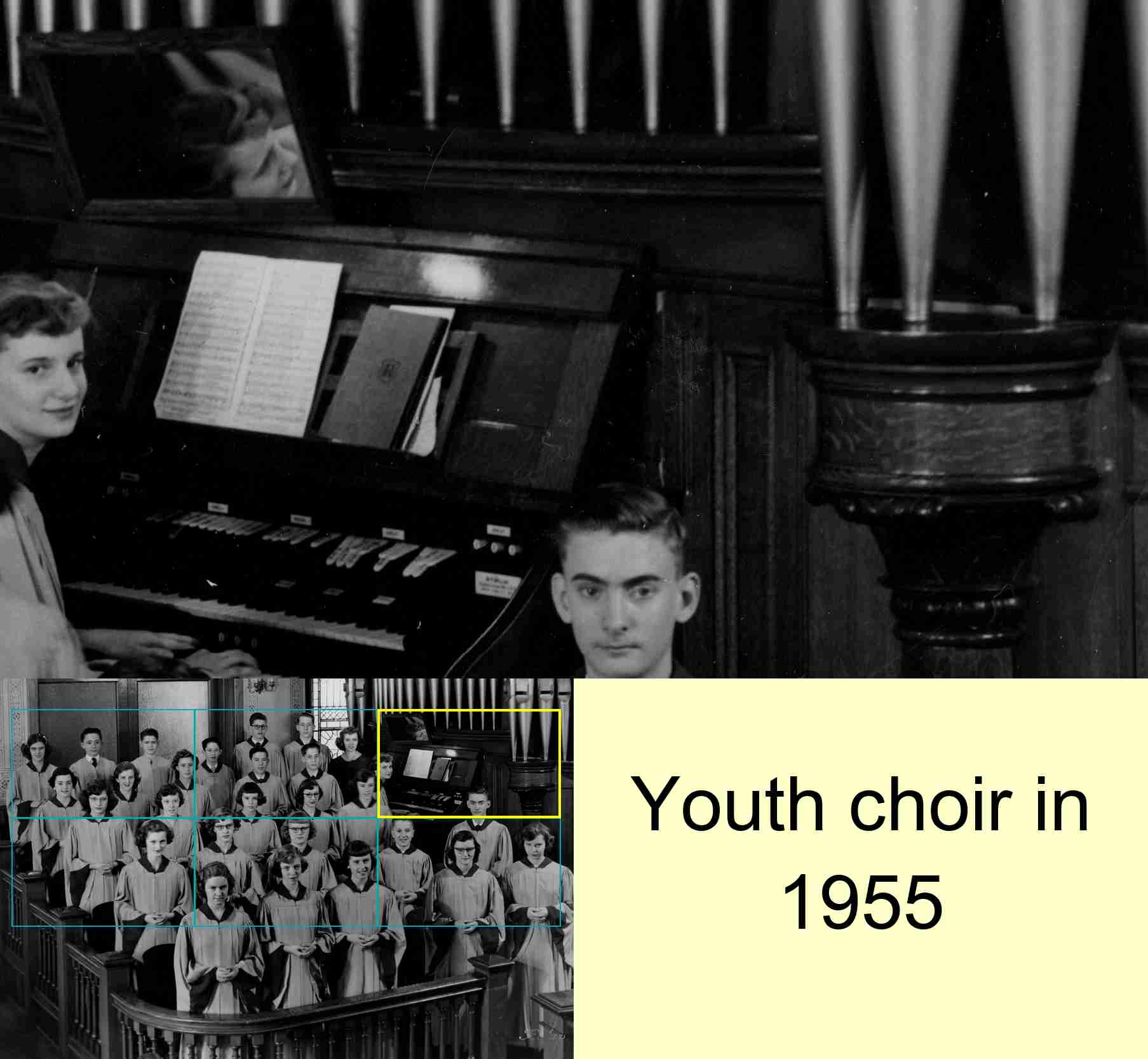 Youth choir in 1955 : 3/6