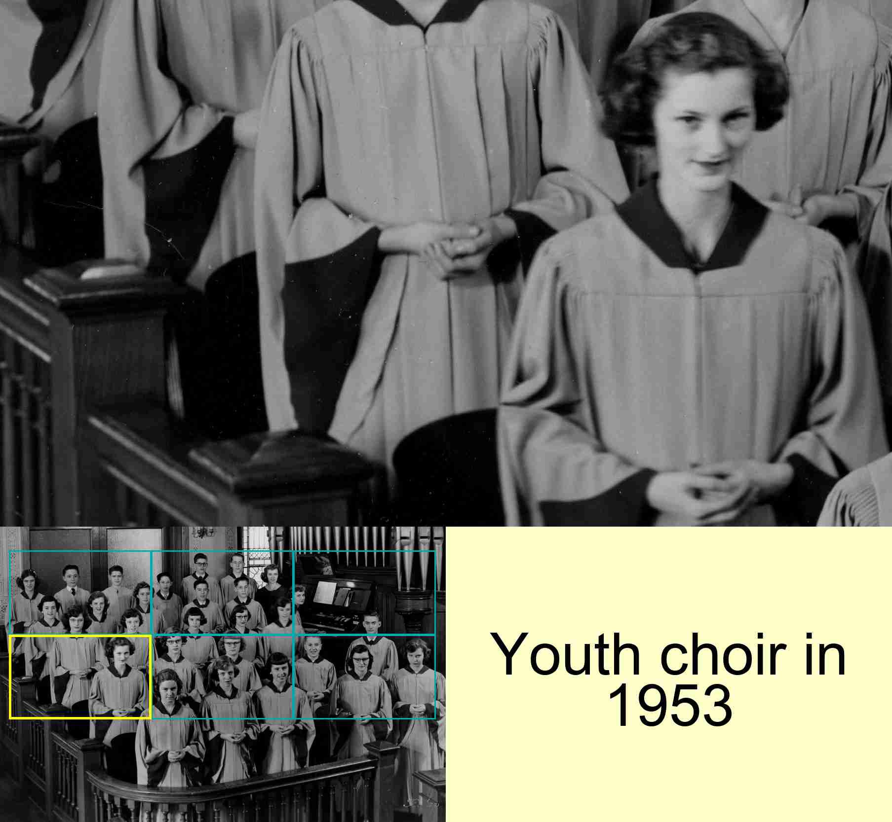 Youth choir in 1953 : 4/6