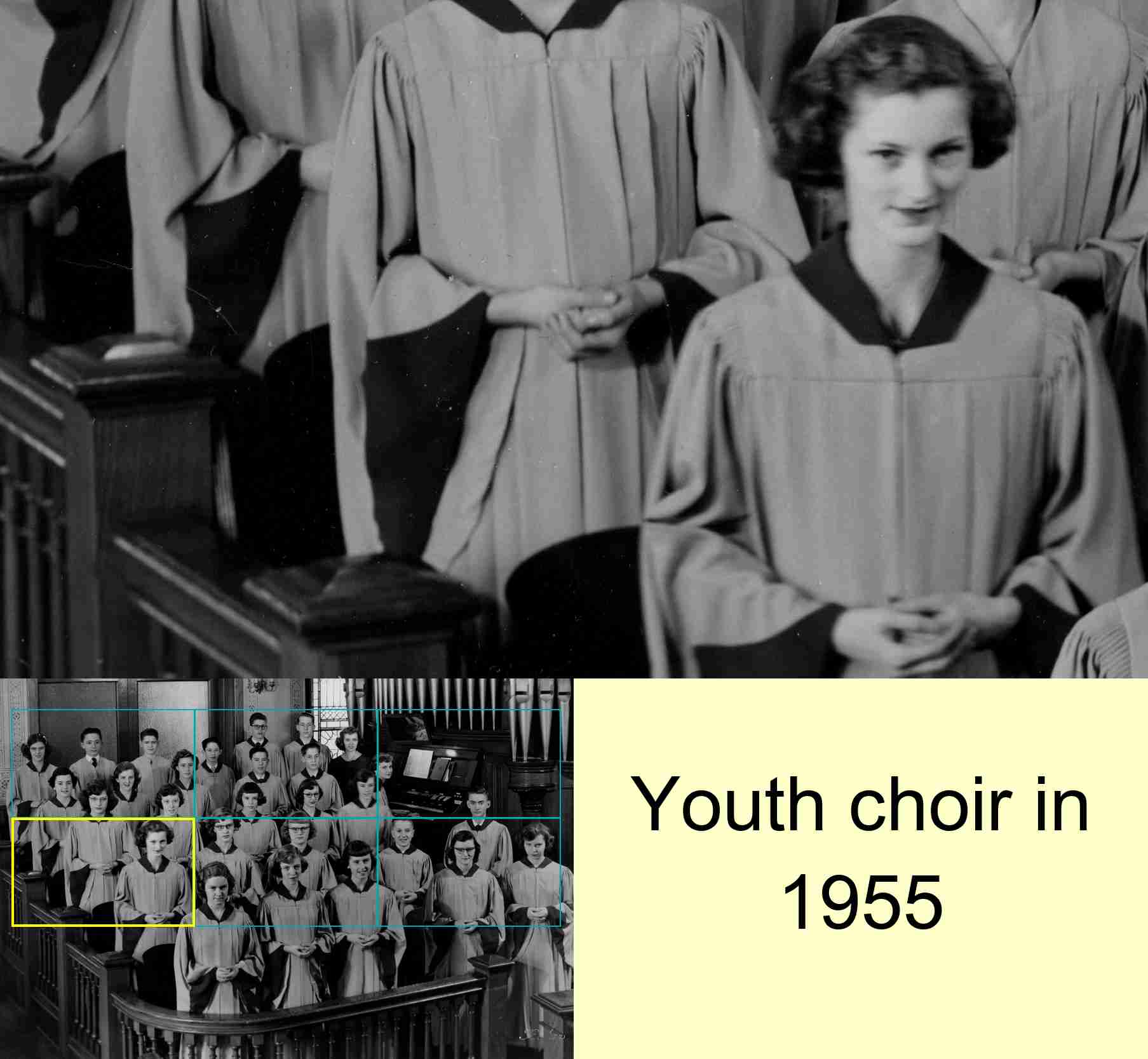 Youth choir in 1955 : 4/6