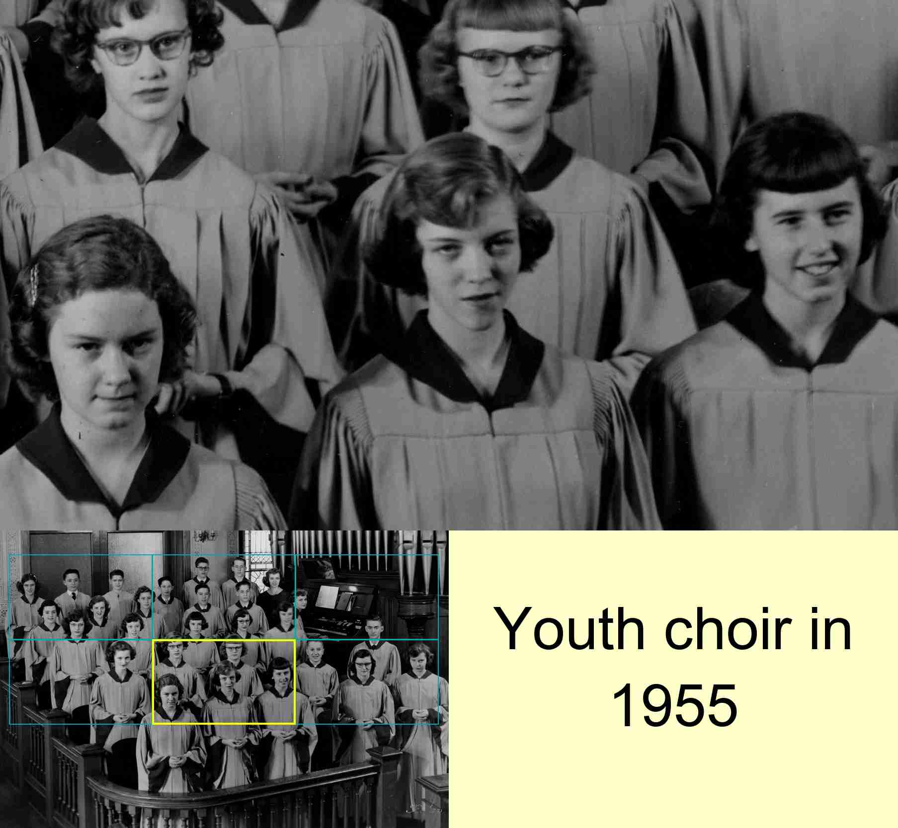 Youth choir in 1955 : 5/6