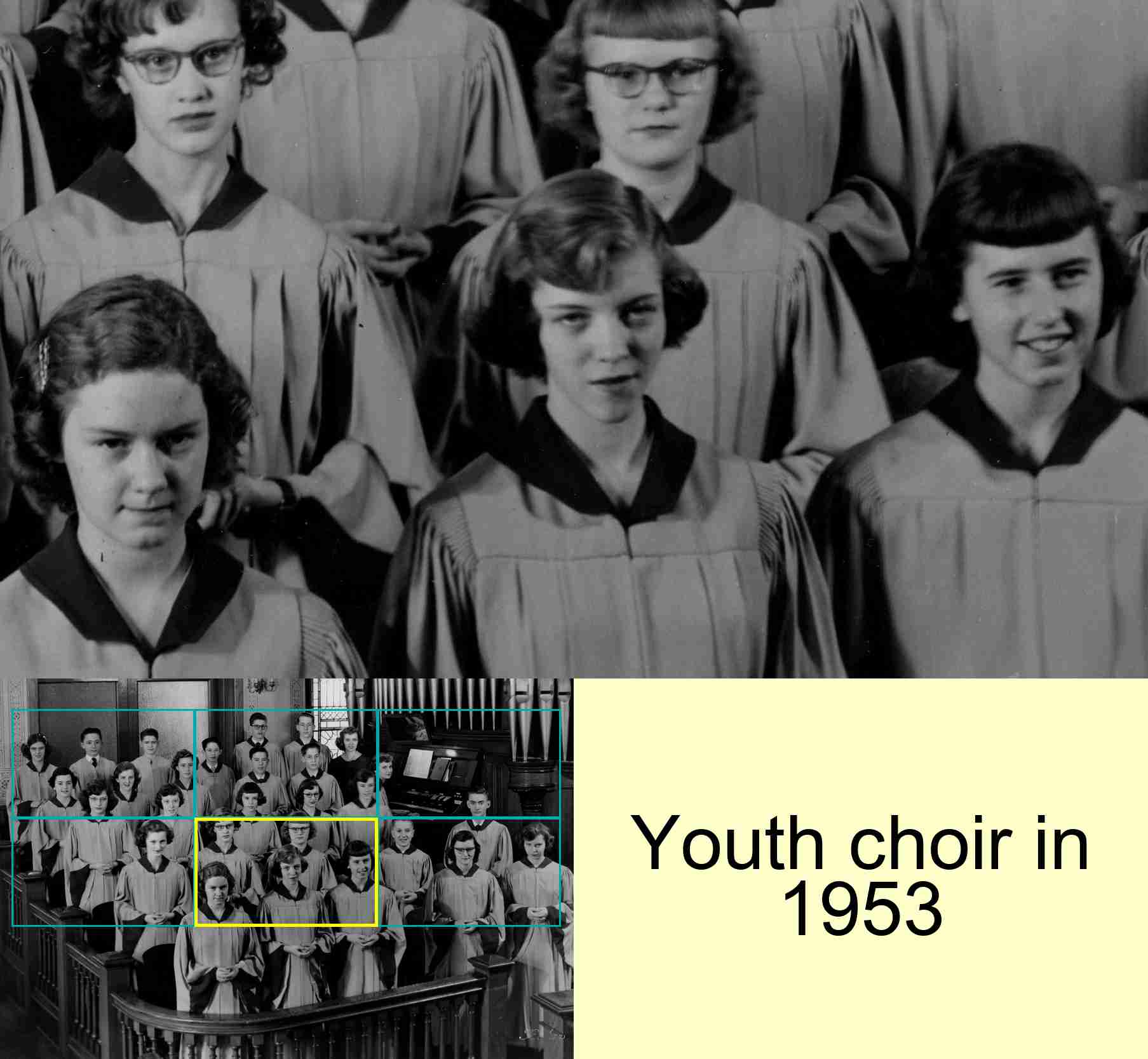 Youth choir in 1953 : 5/6