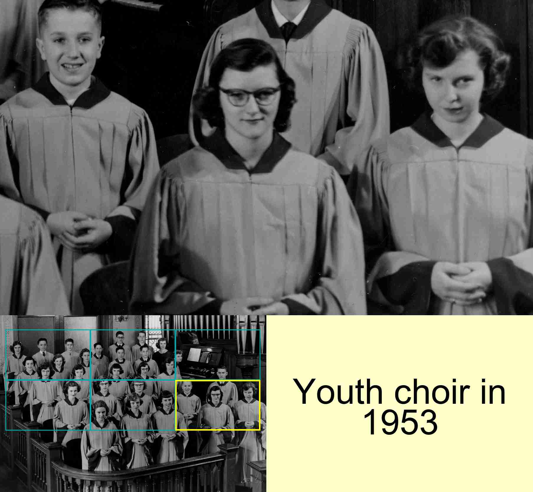 Youth choir in 1953 : 6/6