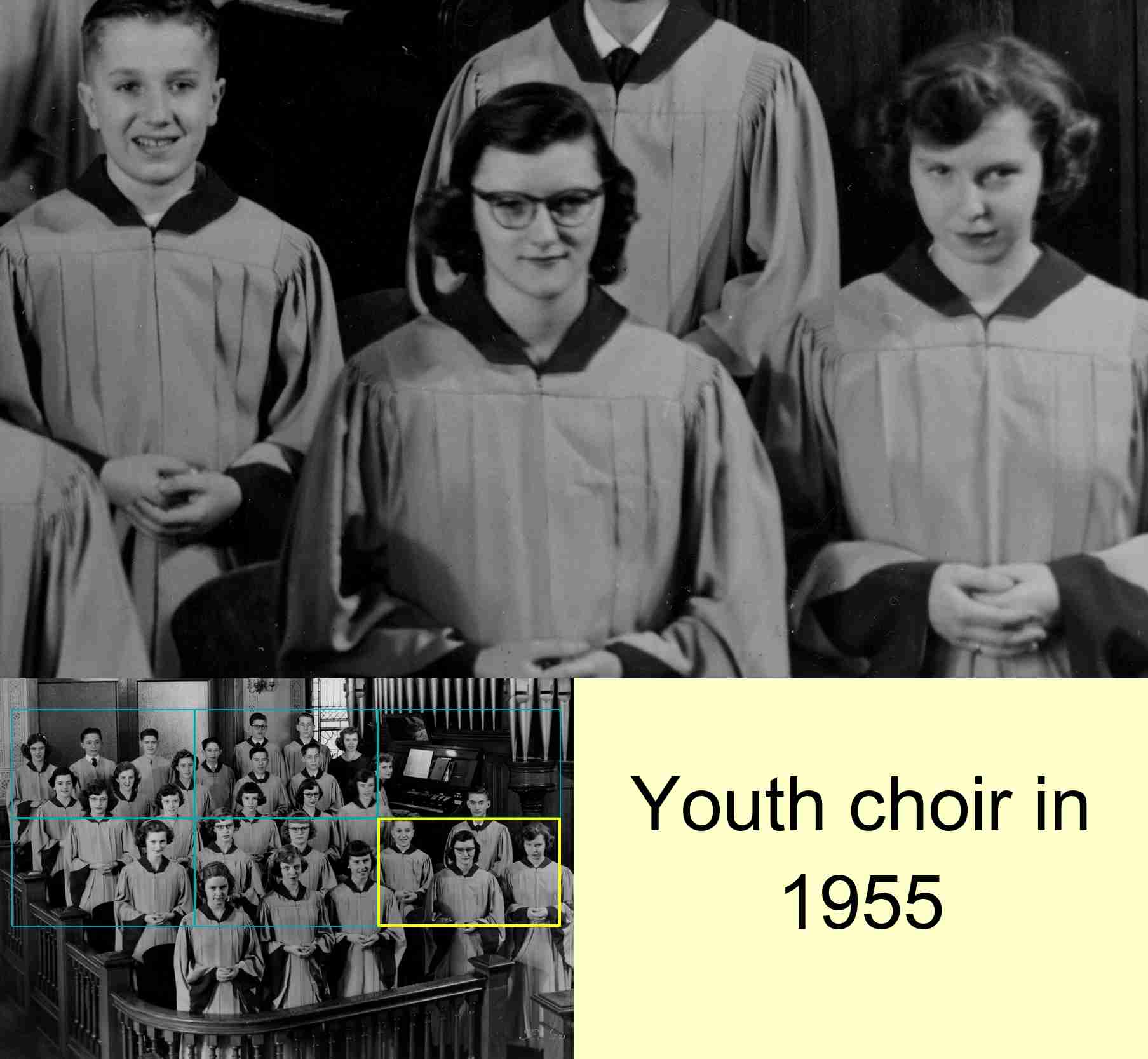 Youth choir in 1955 : 6/6