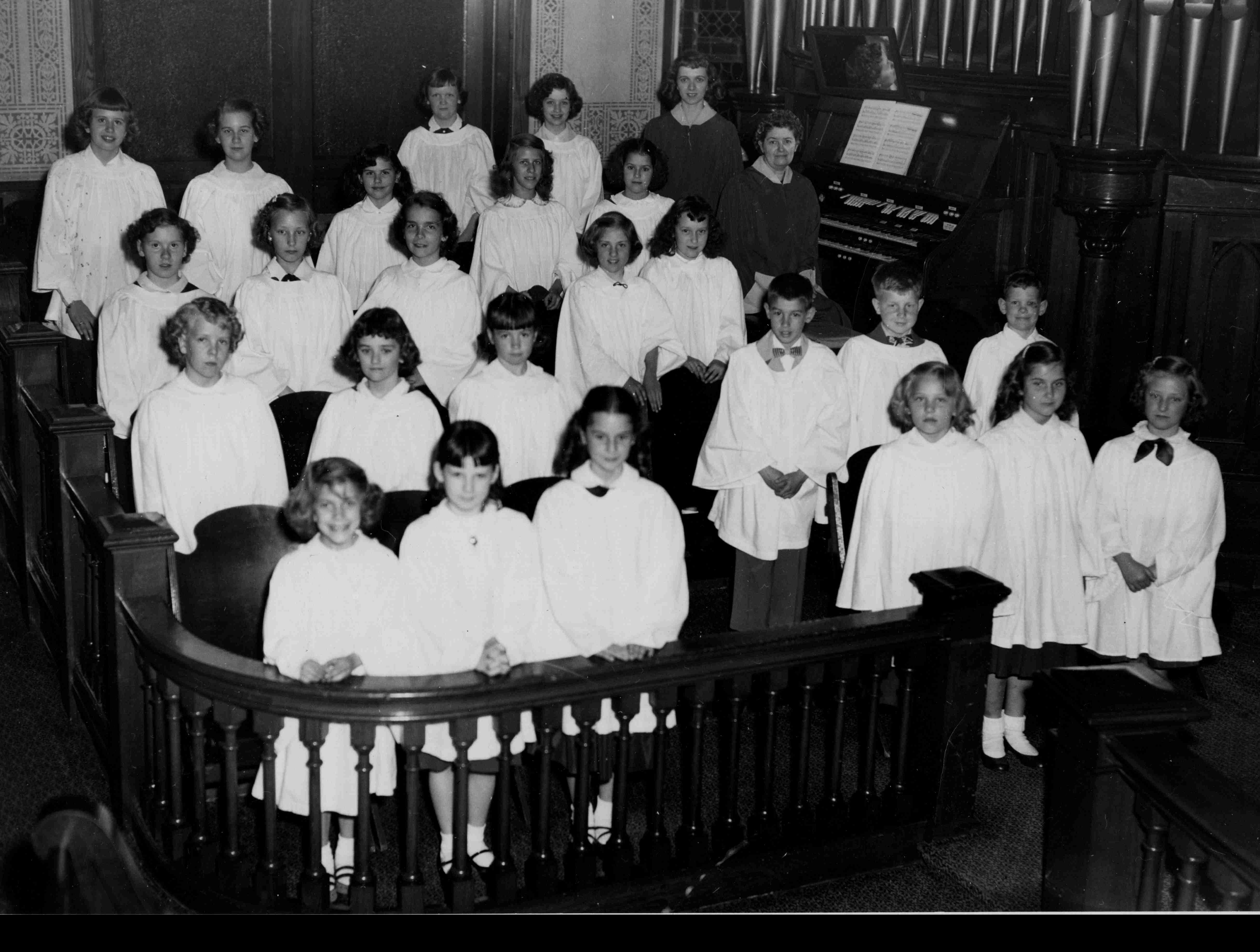 Kids choir in 1955