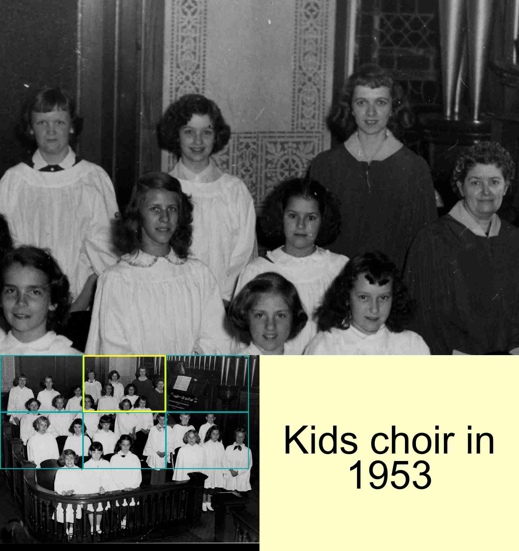 Kids choir in 1953 : 2/6