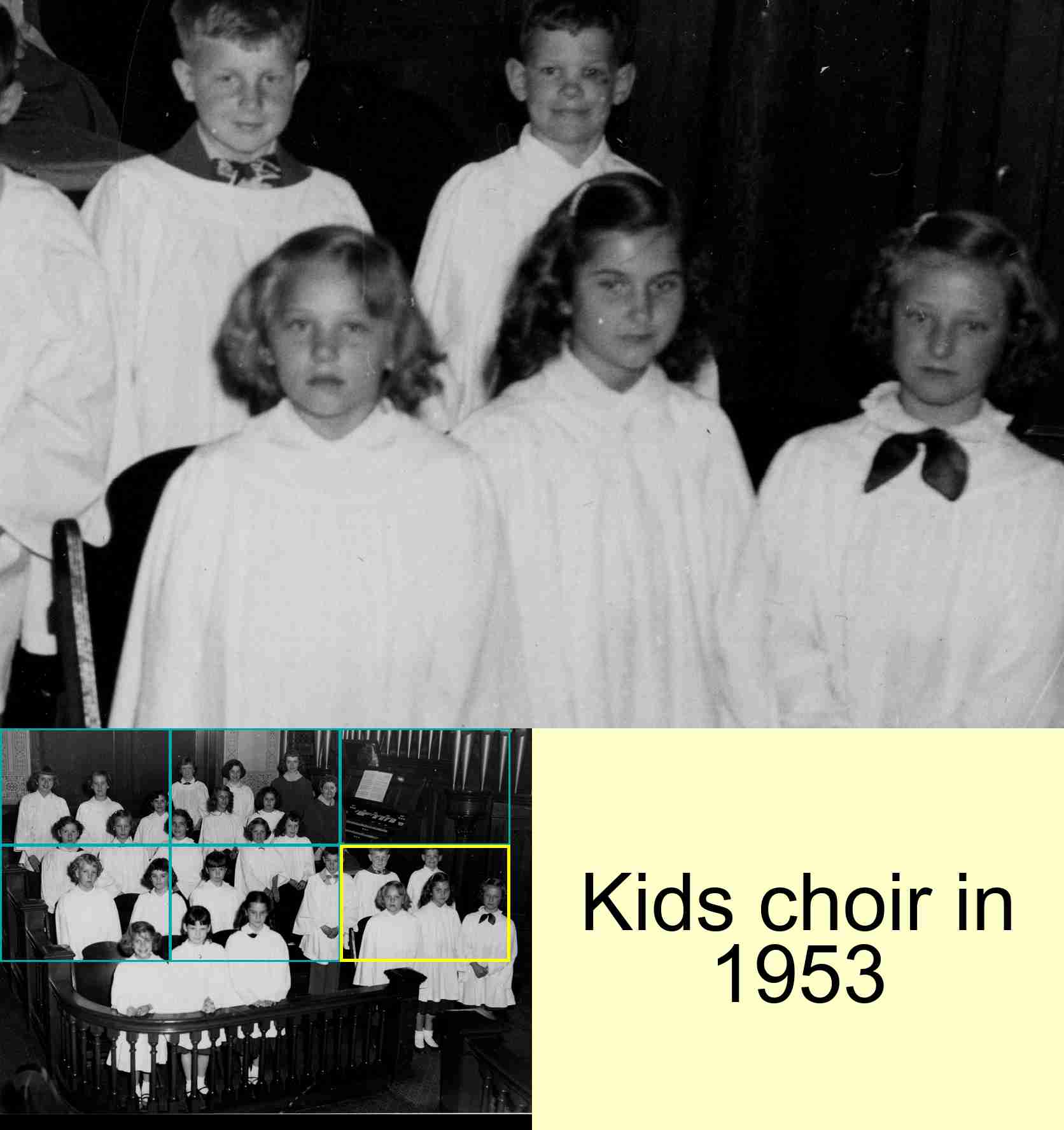 Kids choir in 1953 : 6/6