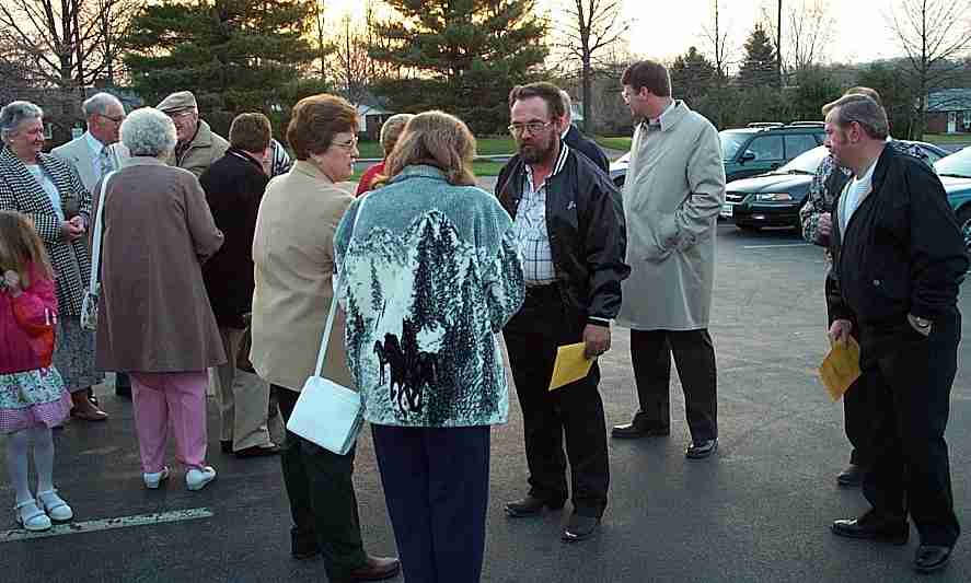 Sunrise service, about 2001