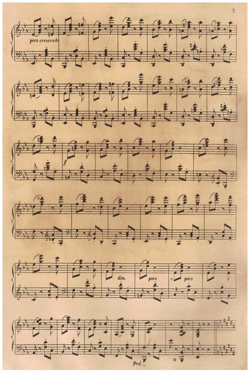 Old sheet music example