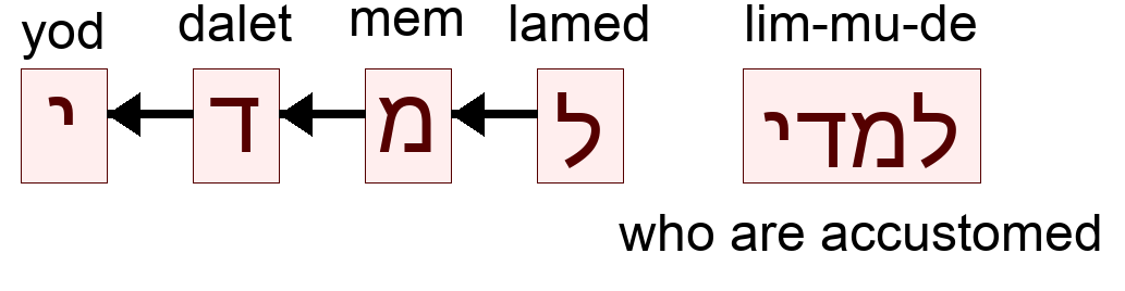 למדי - who are accustomed