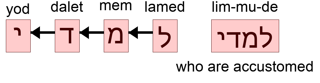 למדי - who are accustomed