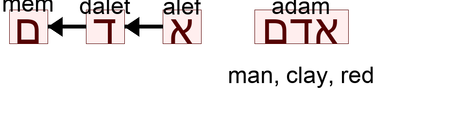 אדם - man, clay, red