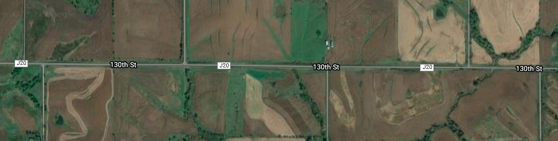 Map: Google grid map of parts of Iowa