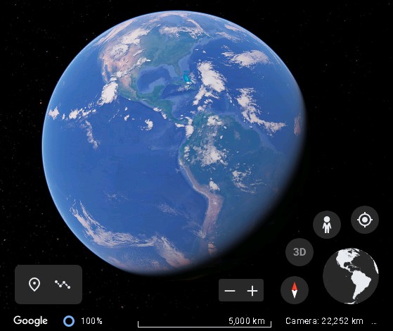 Map: Google map of earth