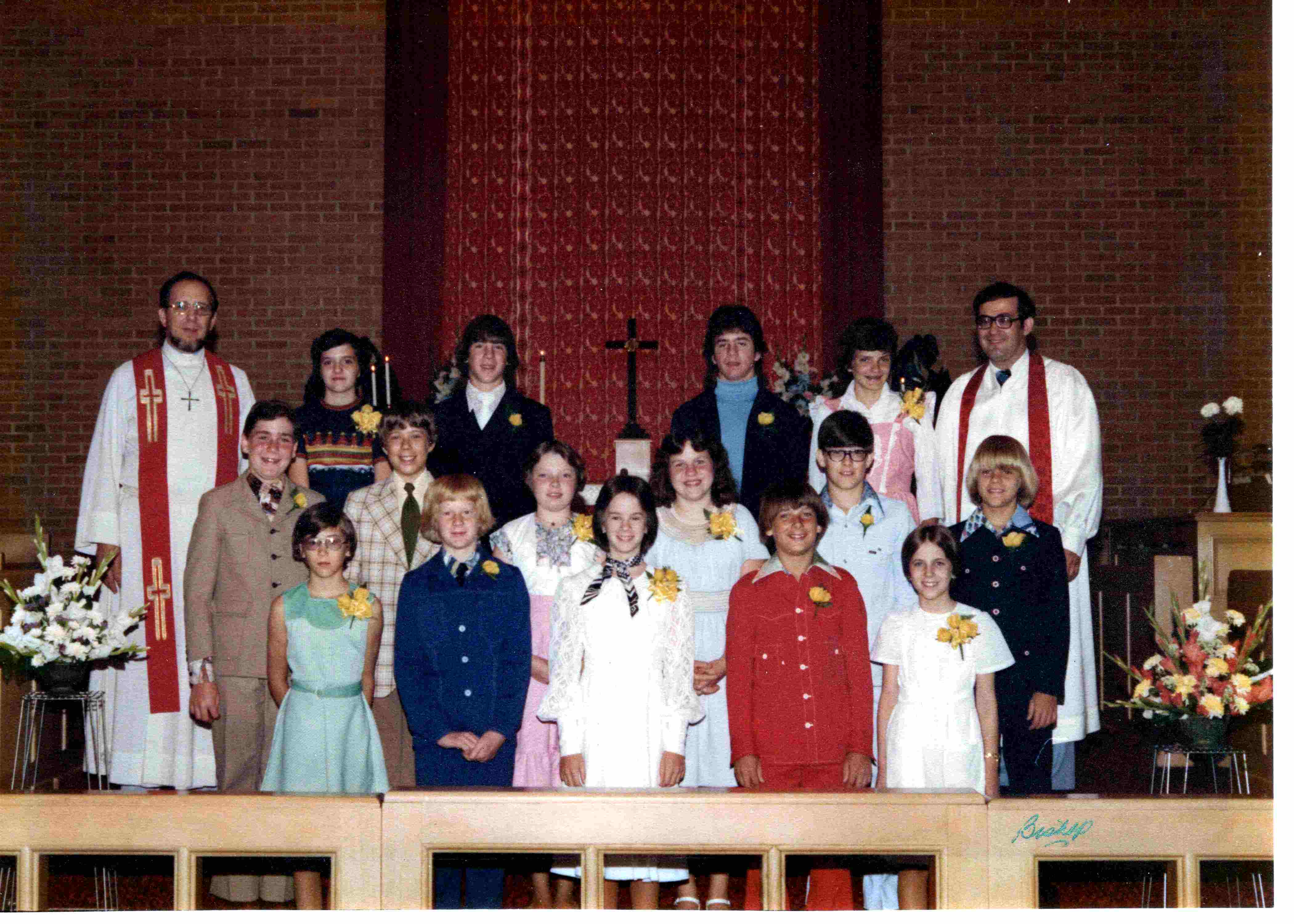 Confirmation class about 1977