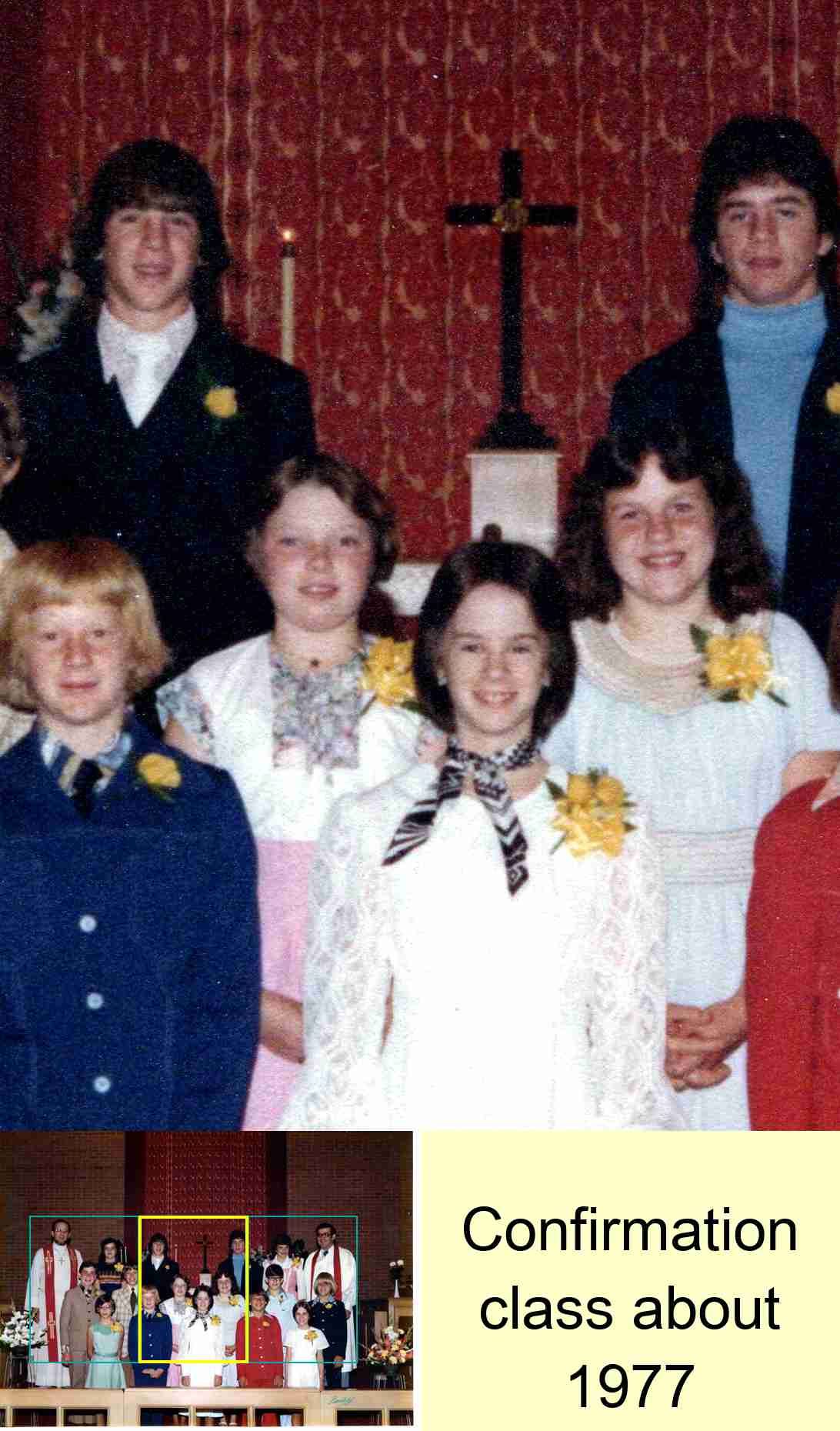 Confirmation class about 1977 : 2/3