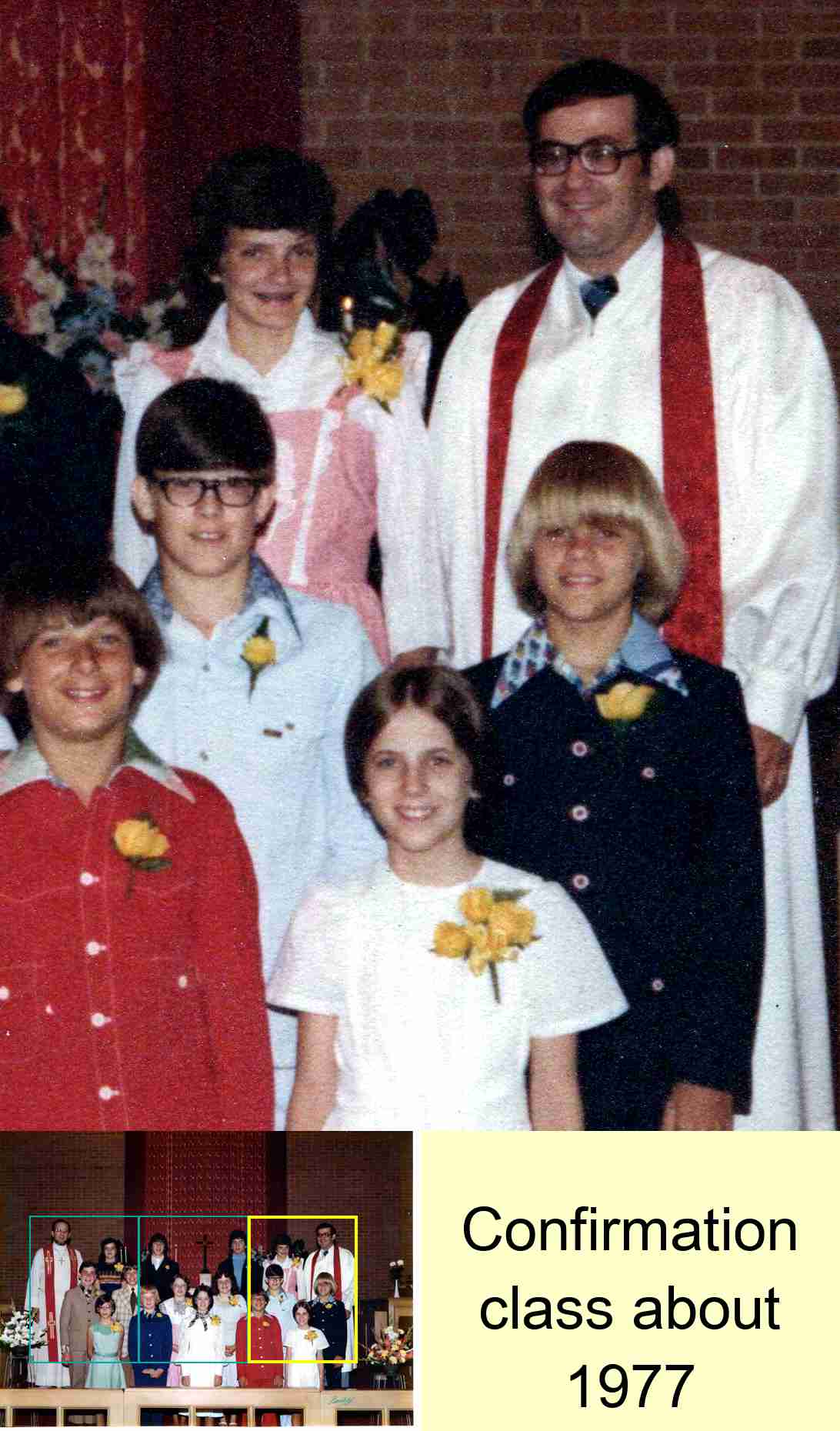 Confirmation class about 1977 : 3/3