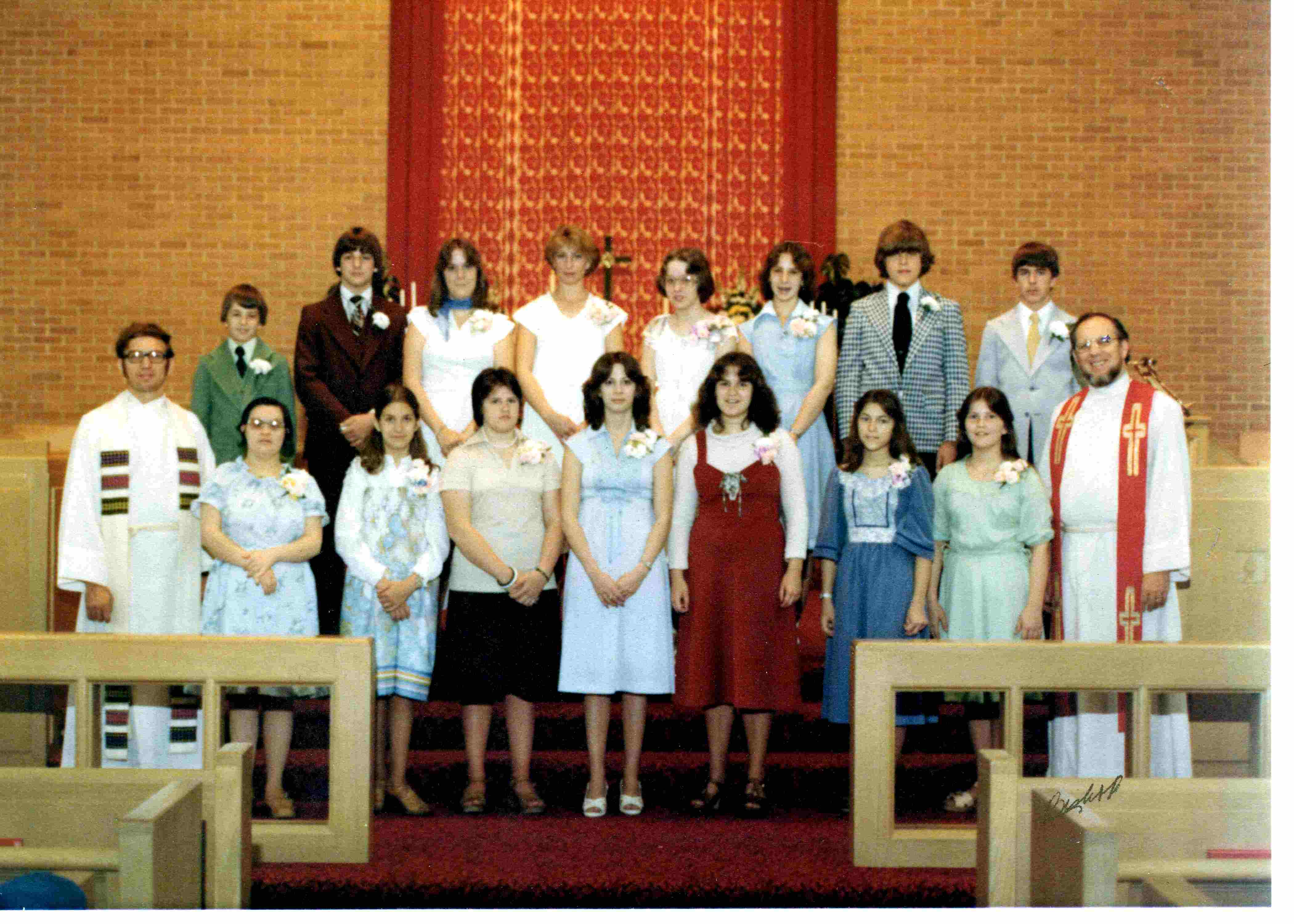 Confirmation class about 1977