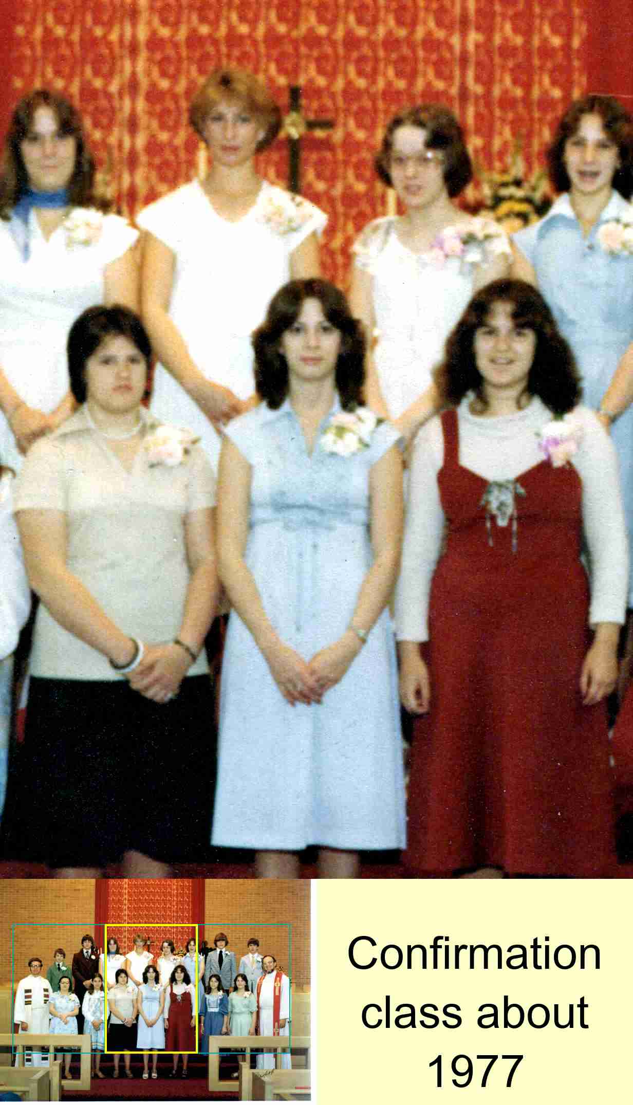 Confirmation class about 1977 : 2/3